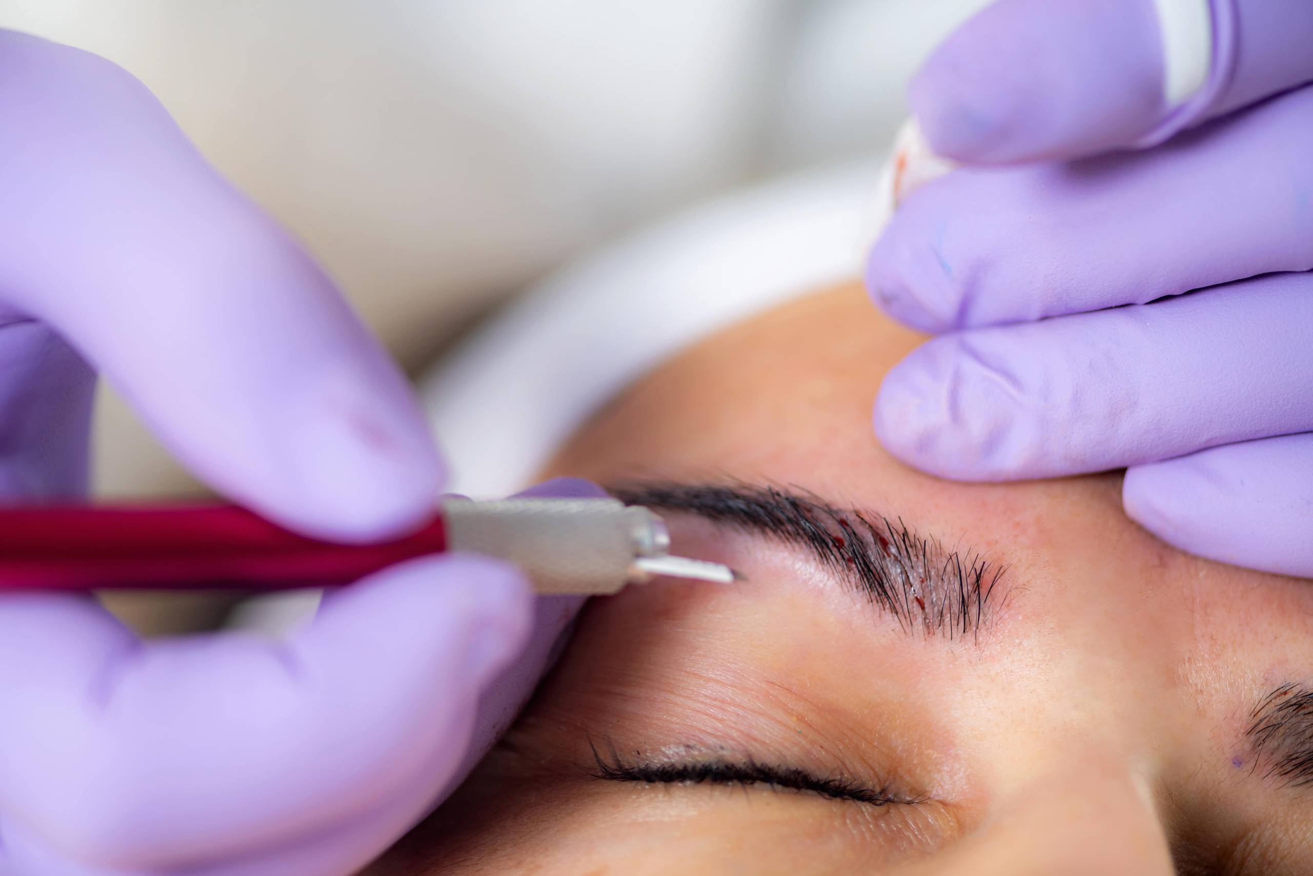 Microblading for eye brows